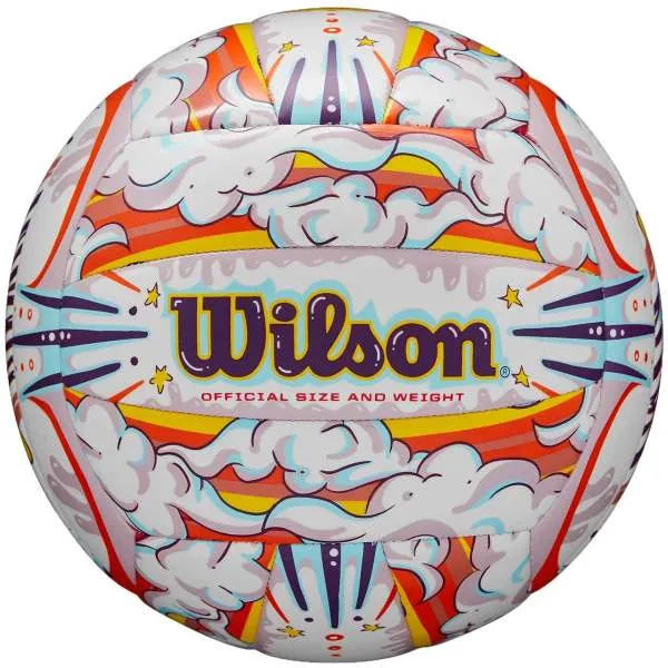 Wilson Graffiti Peace White Orange Volleyball [WS]