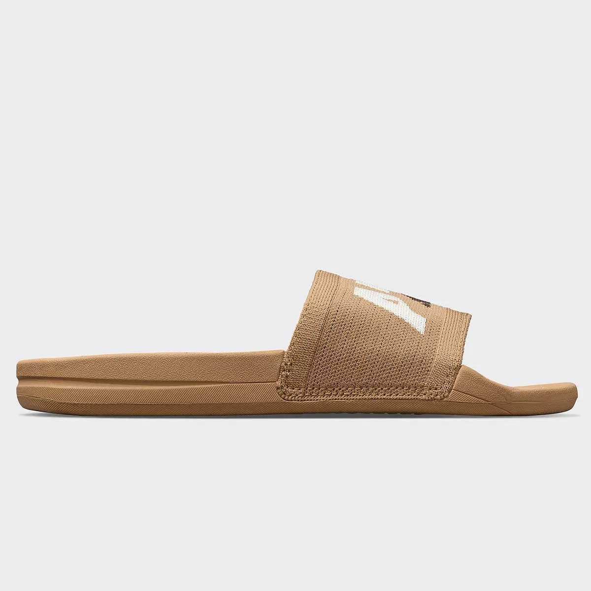 Women's Big Logo TechLoom Slide Tan / Pristine / Chocolate