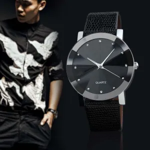 Wrist Watch Men Brand Luxury Famous Analog Quartz Display Sport Leather Band Stainless Steel Black Dail Relogio Watches